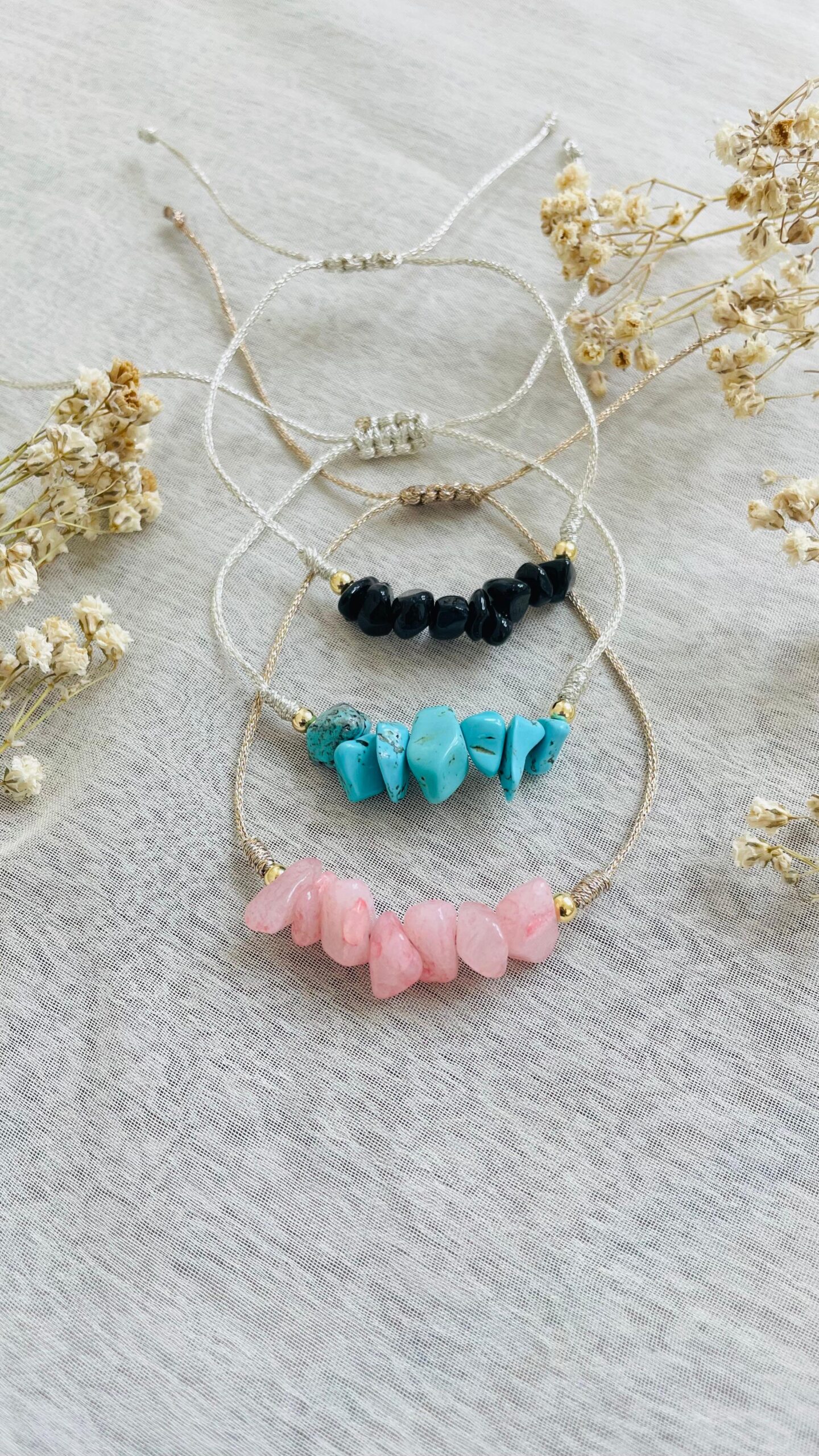 Pulsera cuarzos midi