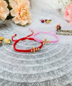 Pulsera Cruz tejida