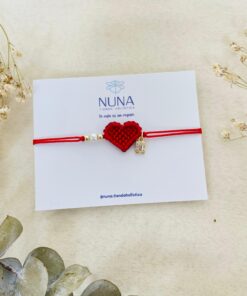 Pulsera Corazón en nudos