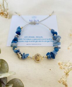 Pulsera Lapislázuli + Arcángel Miguel
