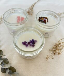Alternative view of Velas con cuarzos